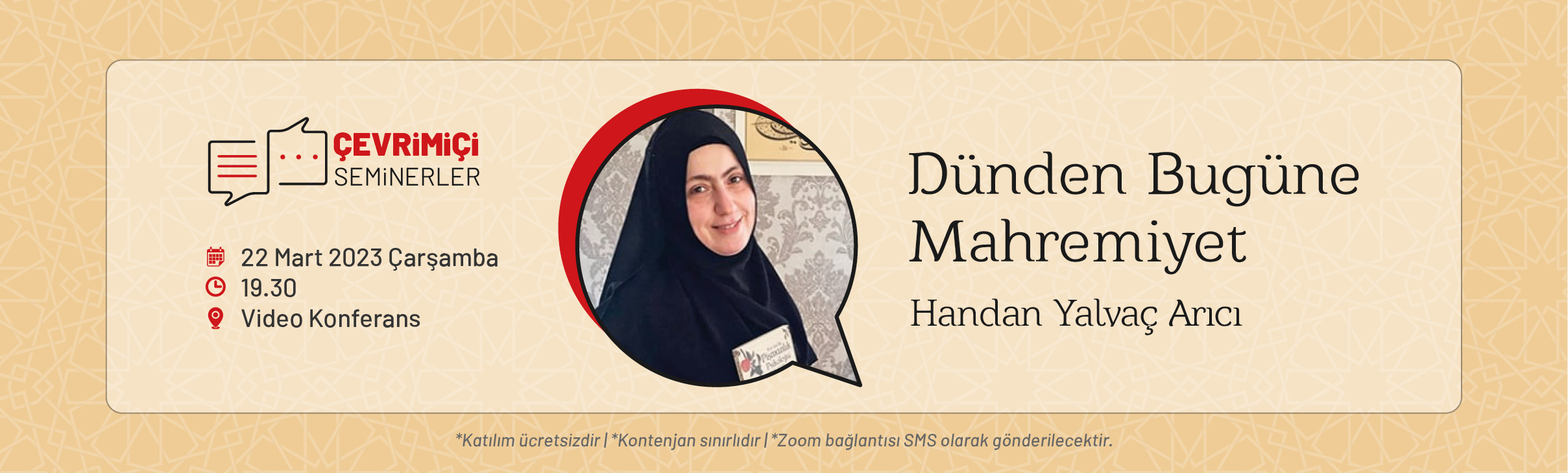 Çevrimiçi Seminerler: Dünden Bugüne Mahremiyet – Handan Yalvaç Arıcı